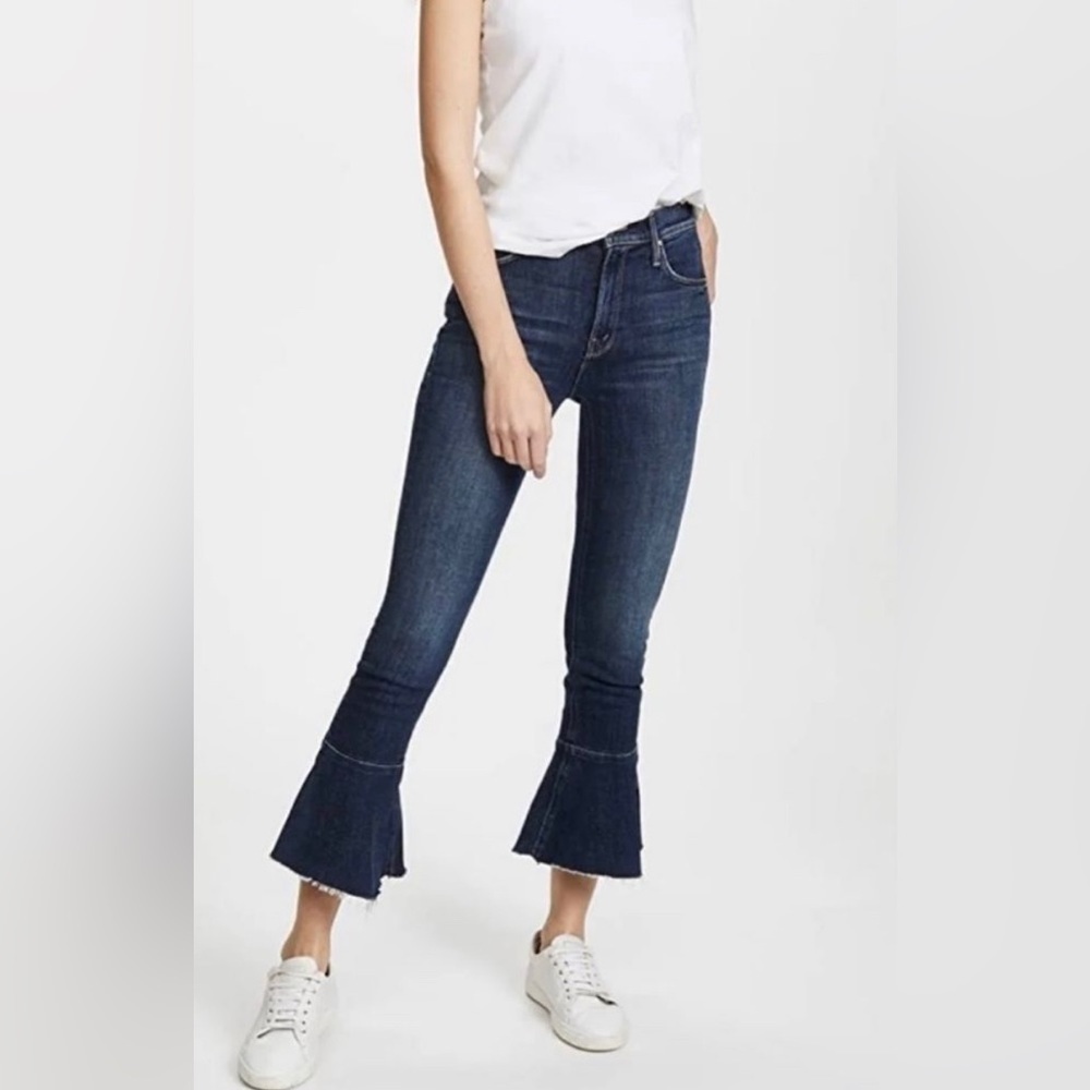 Mother • The Cha Cha high rise cropped bell Flare jeans